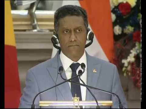 PM Modi & Seychelles’s President Danny Faure at the Joint Press Conference in India