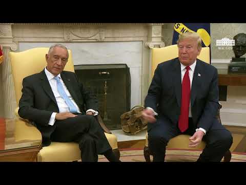 President Trump Meets with the President of the Portuguese Republic