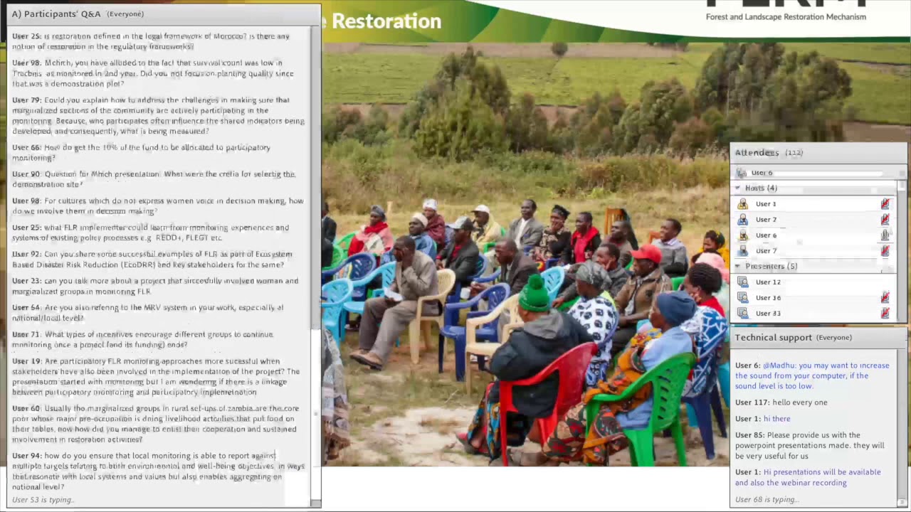 Questions and answers session with  Manuel Guariguata and the panelists…