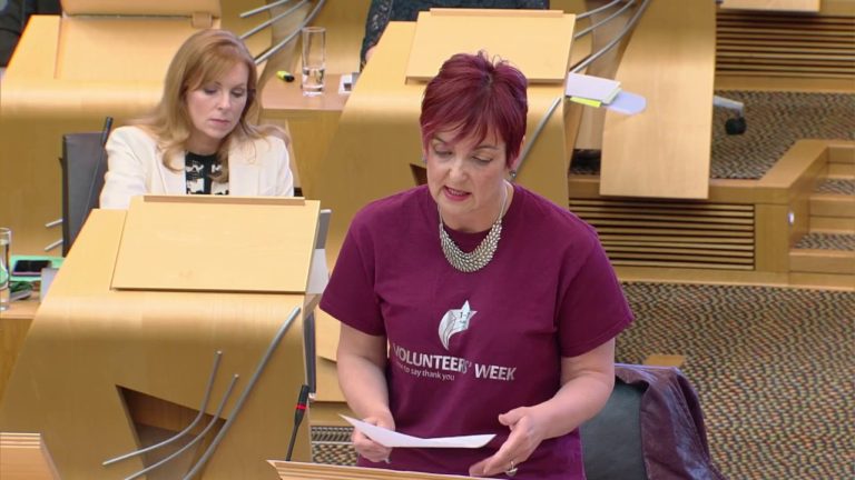 Debate: Celebrating Scotland’s Volunteers – 5 June 2018