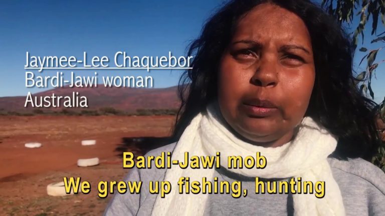 Video-message Jaymee-Lee Chanquebor Bardi-Jawi woman, Australia – #Indi…