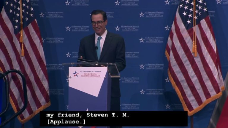 Secretary Mnuchin on Tax and Regulatory Reform: SelectUSA Investment Sum…