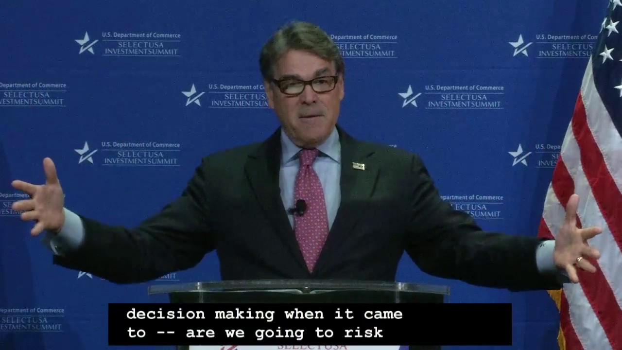 Secretary Perry on Energy Investment and Innovation Technology: SelectUS…