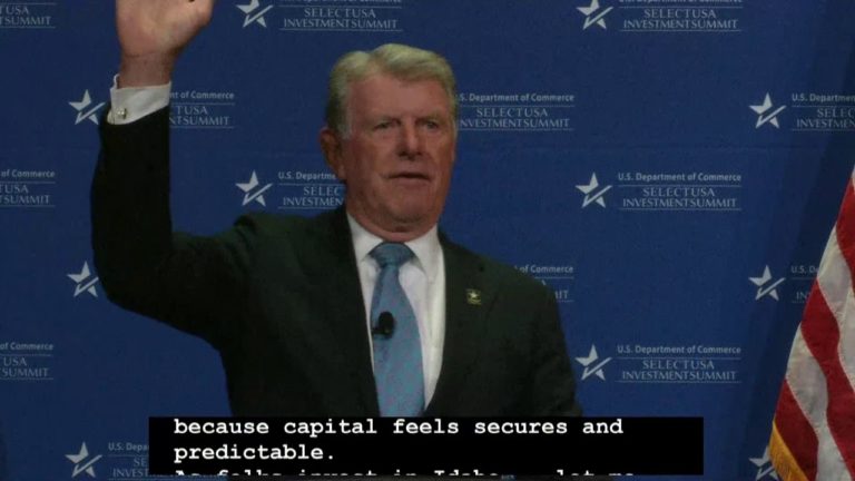 Governor Otter of Idaho: SelectUSA Investment Summit 2018
