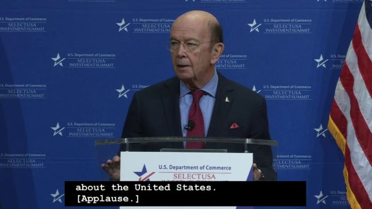 Secretary Ross Closing Remarks: SelectUSA Investment Summit 2018