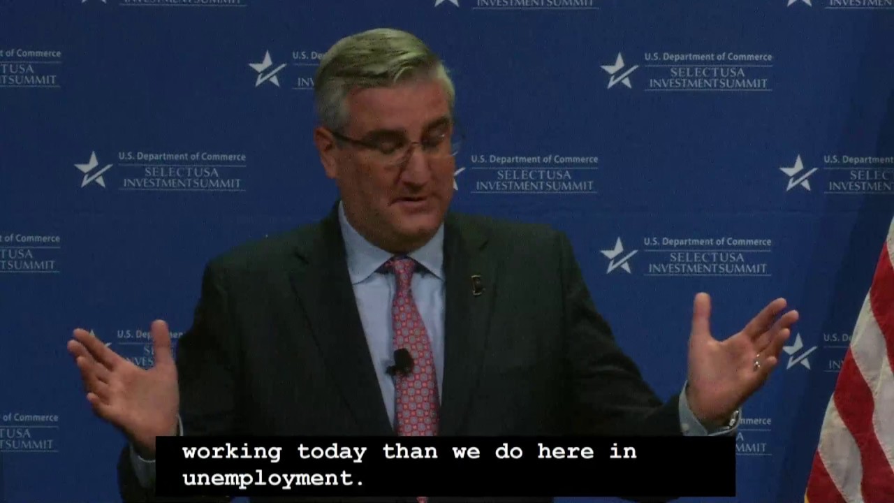 Governor Holcomb of Indiana: SelectUSA Investment Summit 2018