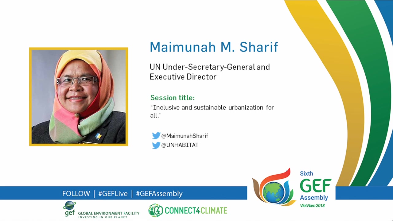 Watch LIVE from  #VietNam: Maimunah Mohd Sharif, United Nati…