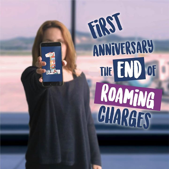 End of  #roaming charges: 1st Anniversary ️️ 
Europeans go m…