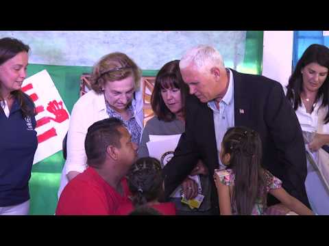 Vice President Mike Pence Visits Venezuelan Refugees