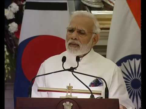 PM Modi’s Press Statement at the Exchange of Agreements with S.Korean President Moon Jae-in