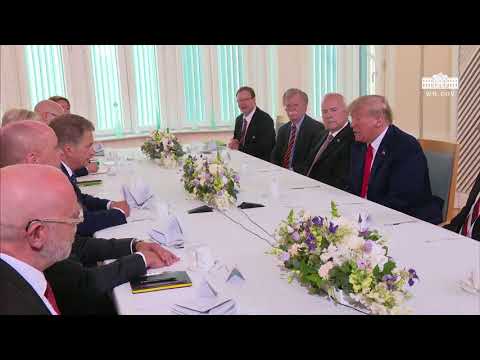 President Trump Attends Breakfast with the President of the Republic of Finland