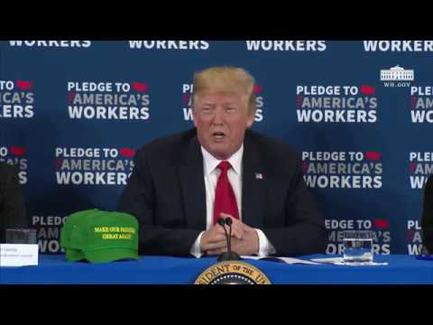 President Trump Participates in a Roundtable Discussion on Workforce Development