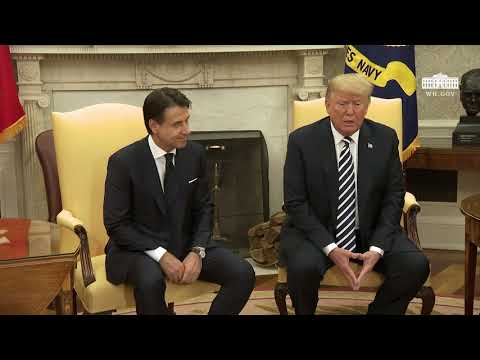 President Trump Meets with the Prime Minister of the Italian Republic