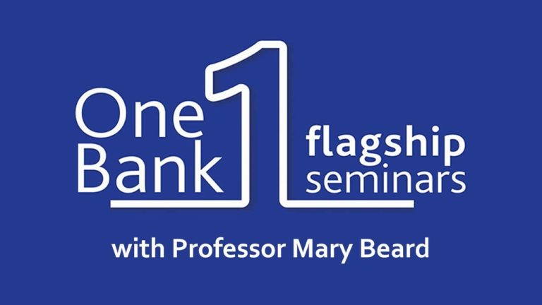 One Bank Flagship Seminar with Professor Mary Beard