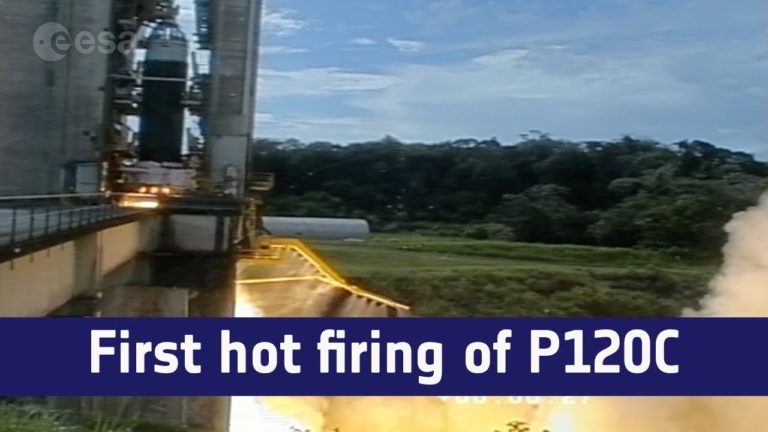 First hot firing of P120C motor for Vega-C and Ariane 6