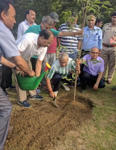 Tree Plantation Drive and Inspection at Rajghat and Smriti Sthal