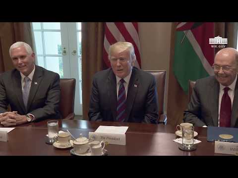 President Trump has an Expanded Bilateral Meeting with the President of the Republic of Kenya