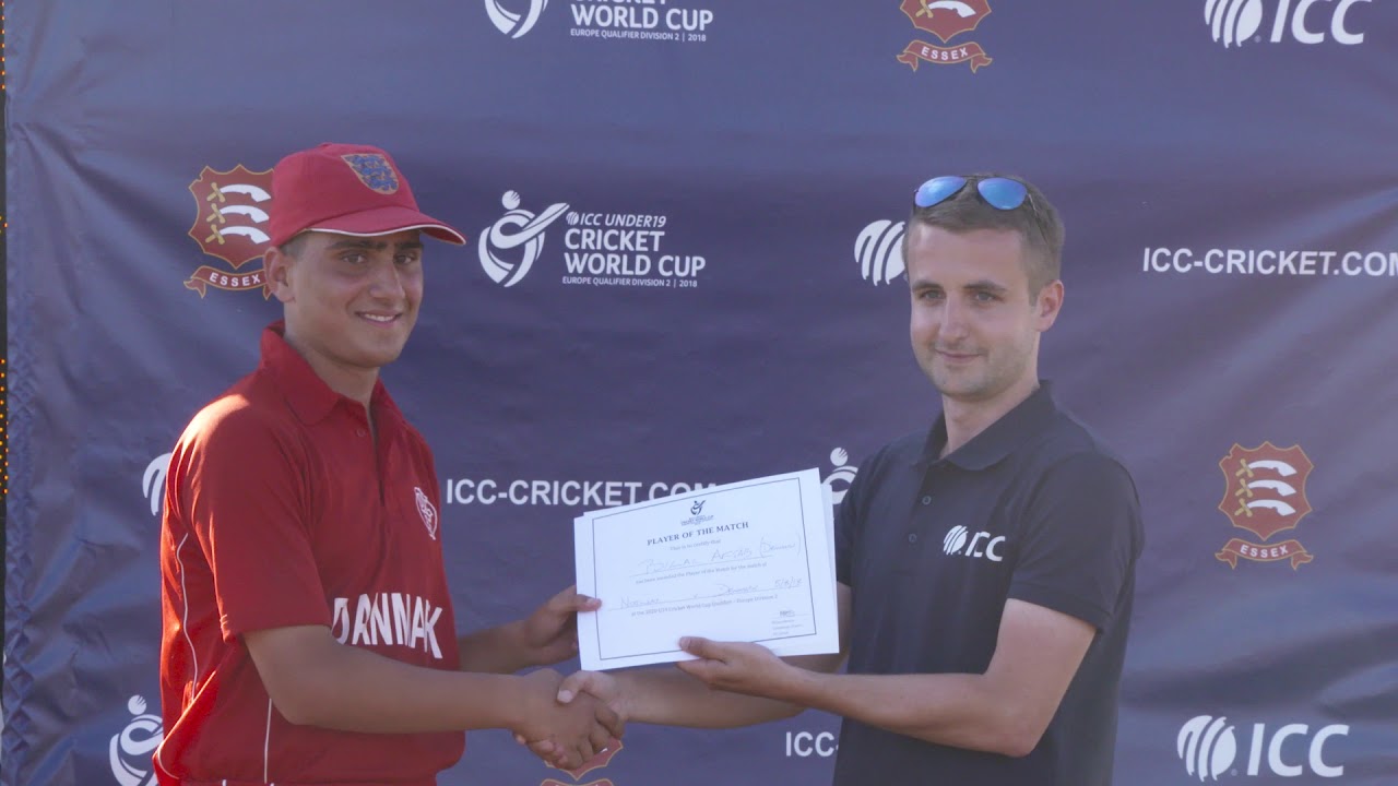 U19CWCQ Europe Div 2: Norway v Denmark – Bilal Aftab interview