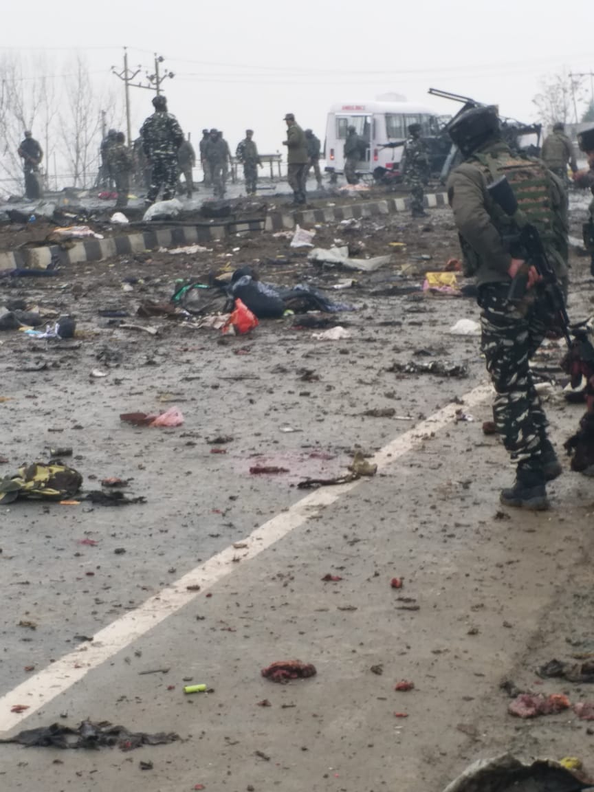 Panic roars at Pulwama district: 40 CRPF jawans martyred