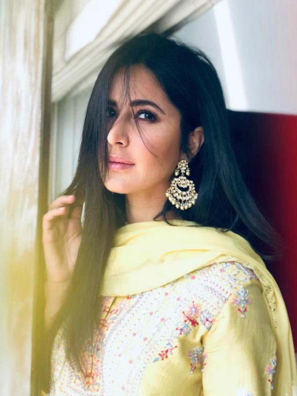 Katrina Kaif in gorgeous desi Yellow look was the Showstopper at Anurag Basu’s Home