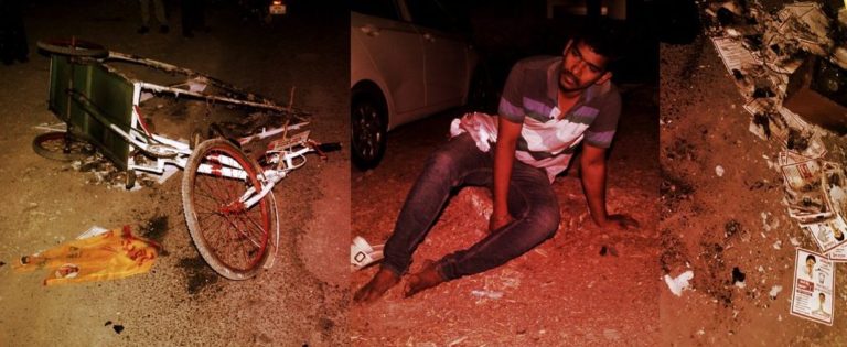 AP CM Naidu’s TDP Activists Brutally Attacked Poor Rickshaw-puller and Burnt Down His Rickshaw