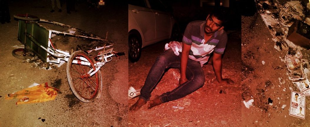 AP CM Naidu’s TDP Activists Brutally Attacked Poor Rickshaw-puller and Burnt Down His Rickshaw
